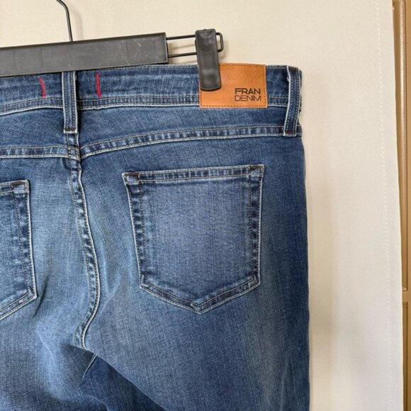 Fran Denim Women’s 31 Blue Dark Wash High Rise Ellen Flare Jeans - Picture 6 of 12